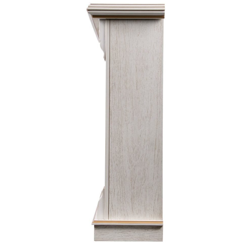 Каминокомплект Firelight Barocco 30 с очагом Electrolux EFP/P-3020LS шпон белый дуб с золотой патиной