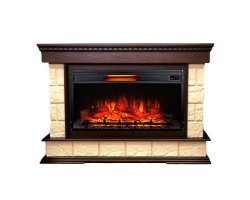 Каминокомплект Interflame Родос темный дуб с очагом Foton 36 LED FX QZ