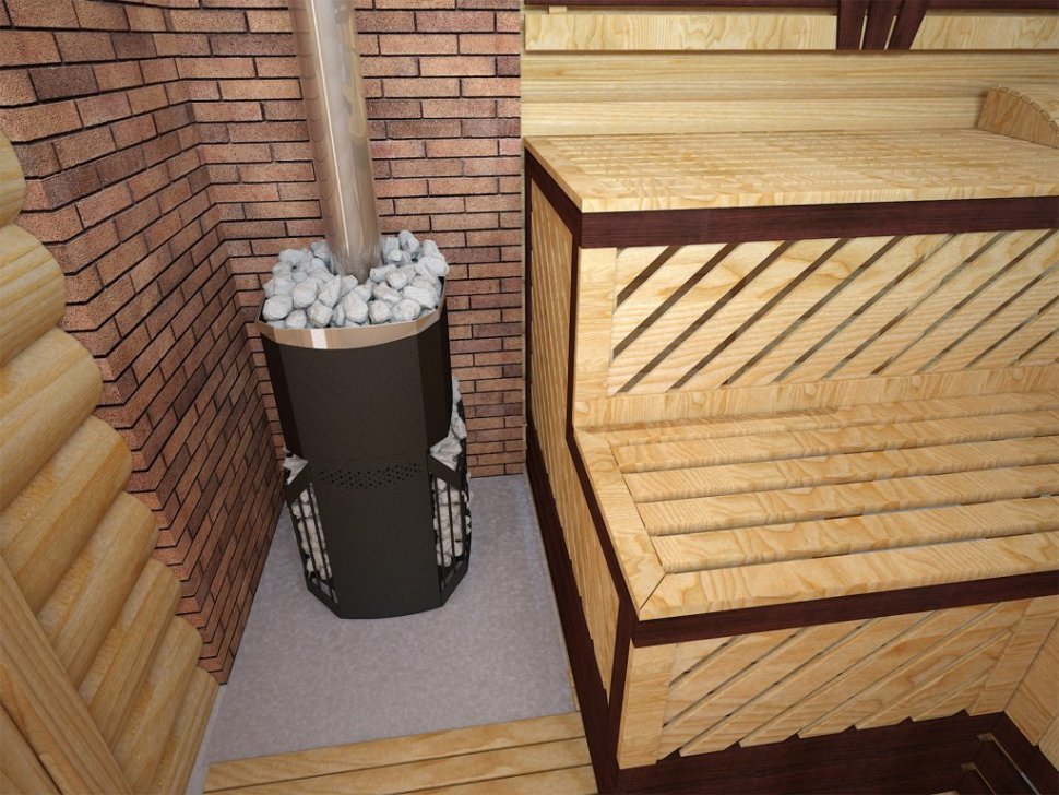 Печь отопительная Теплодар Русь-Сетка-12 Л Панорама (без двери 16"/обрамления)