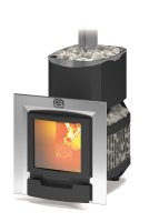 Печь отопительная Теплодар Русь-Сетка-12 Л Панорама (без двери 16"/обрамления)