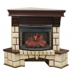 Каминокомплект RealFlame Stone Corner new 25/25,5 с очагом Firefield 25 S IR
