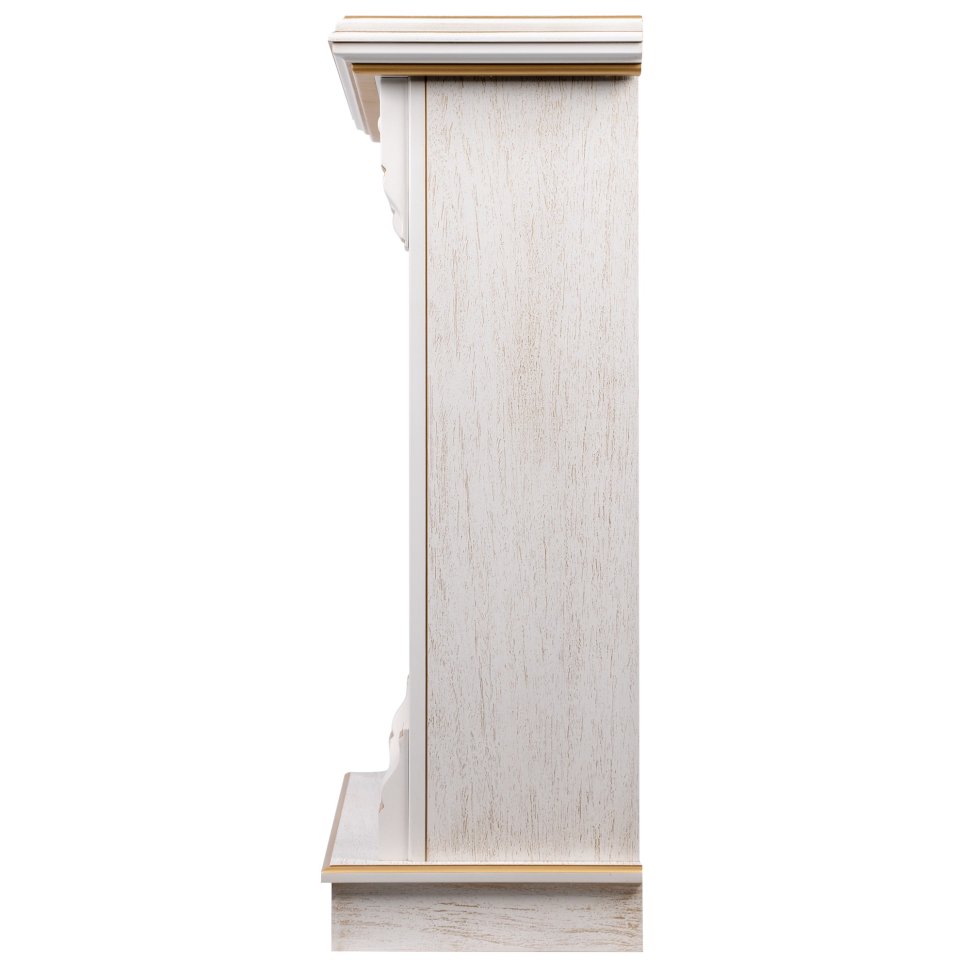 Каминокомплект Firelight Barocco 25 с очагом Electrolux EFP/P-2520LS белый дуб с золотой патиной