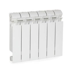Радиатор биметаллический Global STYLE PLUS 350 x6 белый боковое подключение