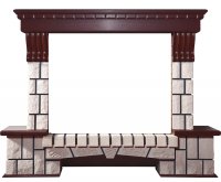 Портал Interflame Экстер махагон под очаги Panoramic 33