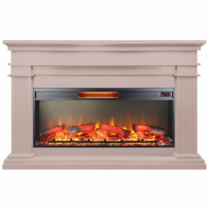 Каминокомплект Interflame Грейс бежевый с очагом Foton 36 LED FX QZ