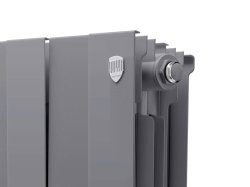 Биметаллический радиатор отопления Royal Thermo PianoForte 300 4 секции Silver Satin
