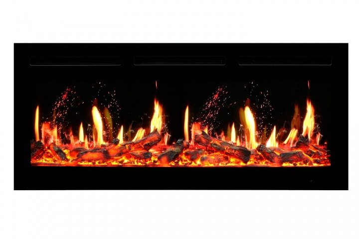 Каминокомплект Royal Flame Lindos с очагом 5D V-ART 40 белый с черным