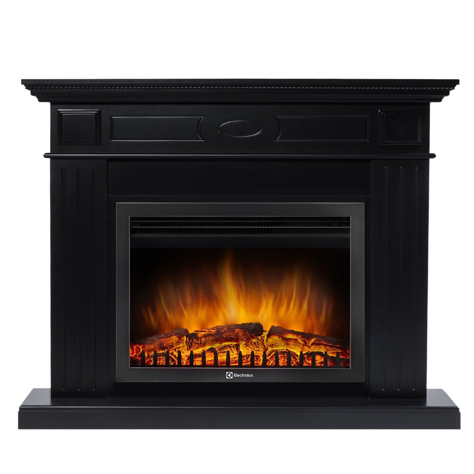 Каминокомплект Firelight Bianco 25 с очагом BFP/P-2520 черная эмаль