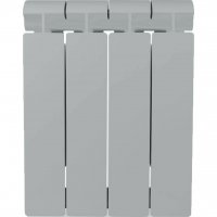 Радиатор биметаллический Global Style Plus 350 (4 секции) серый