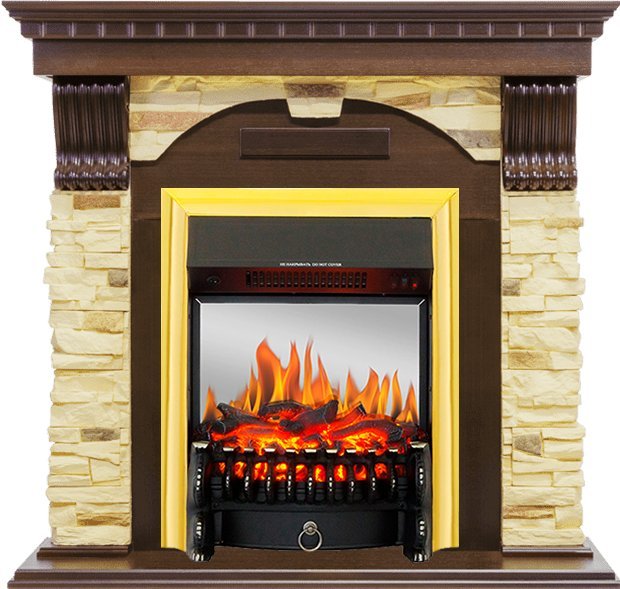 Каминокомплект Royal Flame Dublin с очагом Fobos FX M Brass