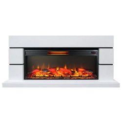 Каминокомплект Interflame Норд белый с очагом Foton 42 LED FX QZ