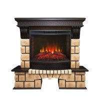 Каминокомплект RealFlame Stone Brick 25/25,5 с очагом Evrika 25,5 LED