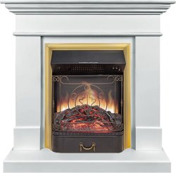 Каминокомплект Royal Flame California STD SFT с очагом Majestic FX M Brass белый (разборный)