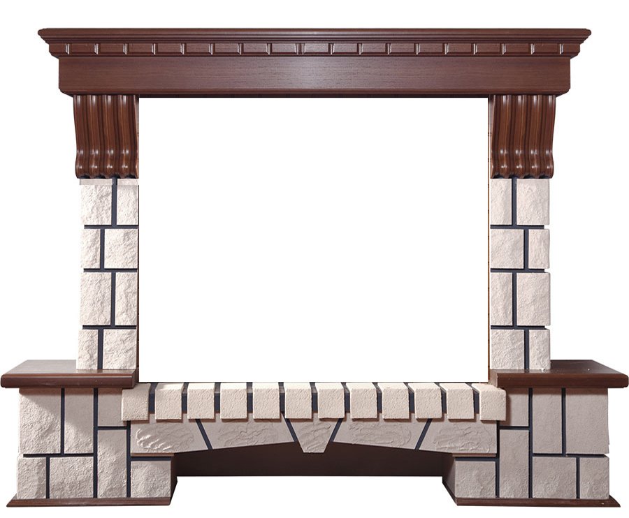 Портал Interflame Экстер средний дуб под очаги Panoramic 33