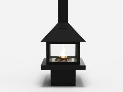 Островной биокамин Good Fire Куб 850