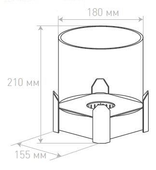 Биокамин Silver Smith Mini 1 Premium White