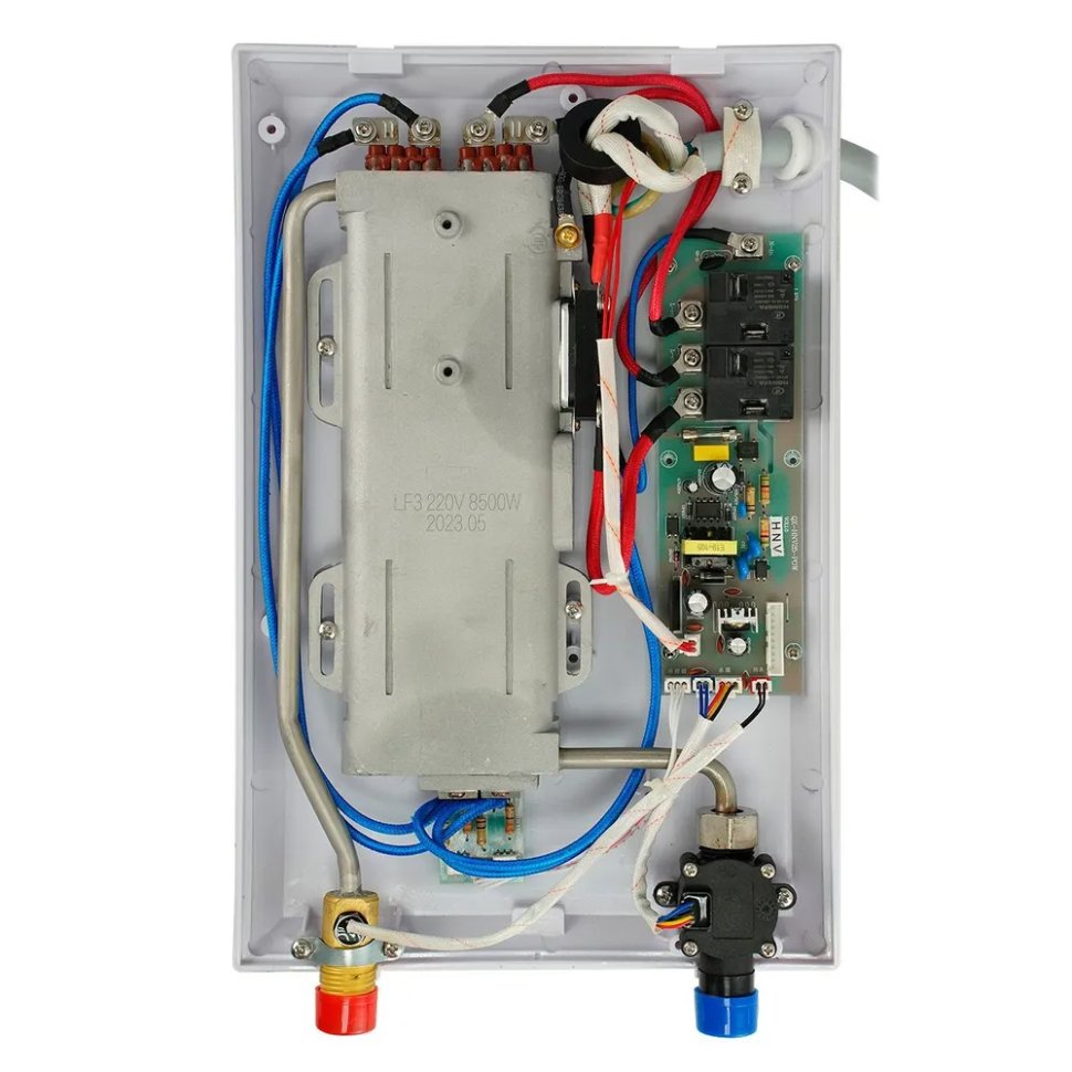 Проточный электрический водонагреватель Primoclima Vita 8.5 кВт белый