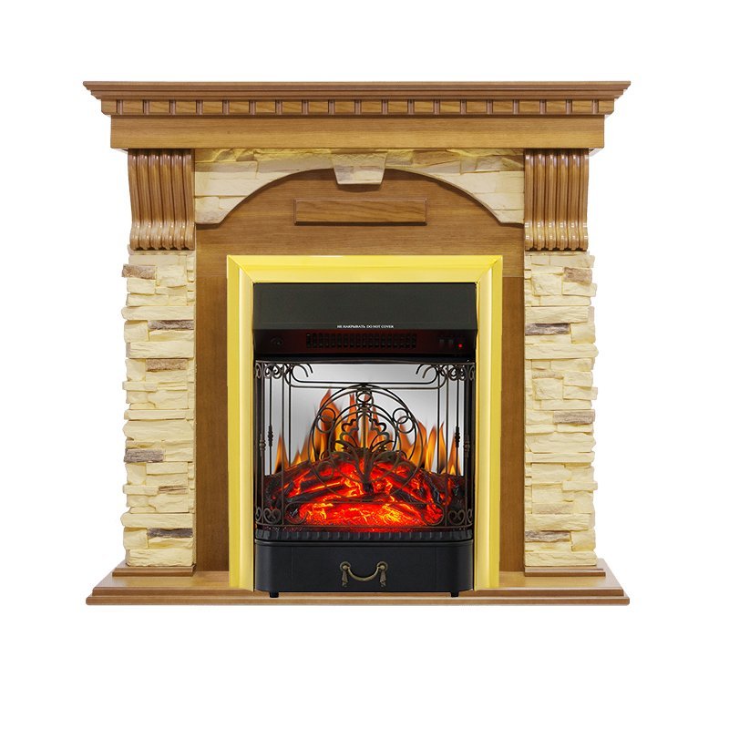 Каминокомплект Royal Flame Dublin с очагом Majestic FX M Brass