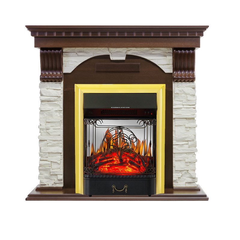 Каминокомплект Royal Flame Dublin с очагом Majestic FX M Brass