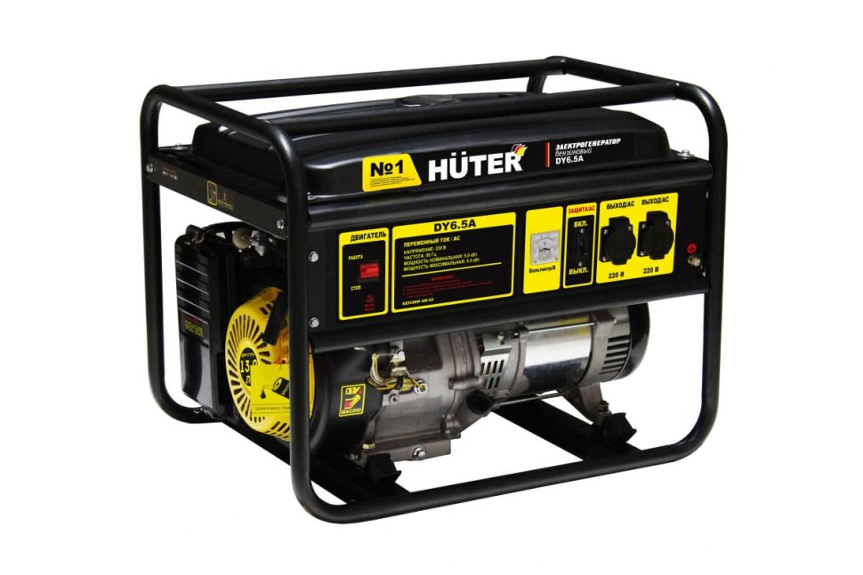 Бензиновый электрогенератор Huter DY6.5A