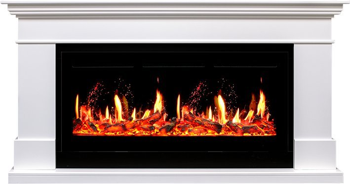 Каминокомплект Royal Flame California с очагом 5D V-ART 40 белый