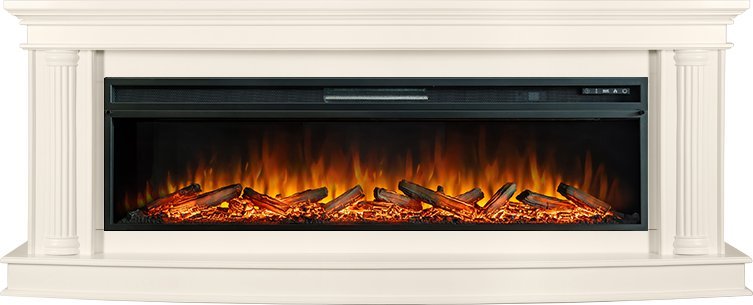 Каминокомплект Royal Flame Rome 60 с очагом Vision 60 LOG LED слоновая кость