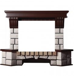 Портал Interflame Экстер махагон угловой под очаги Panoramic 33