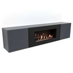 Тумба с биокамином Firelight BFP-P1700L графит