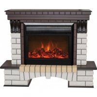 Каминокомплект RealFlame Country 26 AO с очагом MoonBlaze LUX Black/Brass