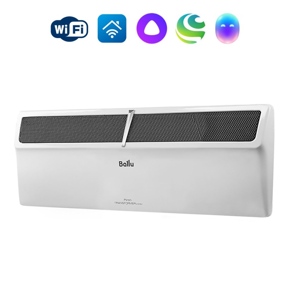 Электрический конвектор Ballu Plinth Transformer с блоком управления и опорами BEC/PL-1000-4E (электронный)