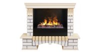 Каминокомплект RealFlame Country 26 WT с очагом 3D Cassette 630 + Black вставка