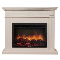Каминокомплект Firelight Bianco 30 с очагом Electrolux EFP/P-3020LS шпон беленый дуб