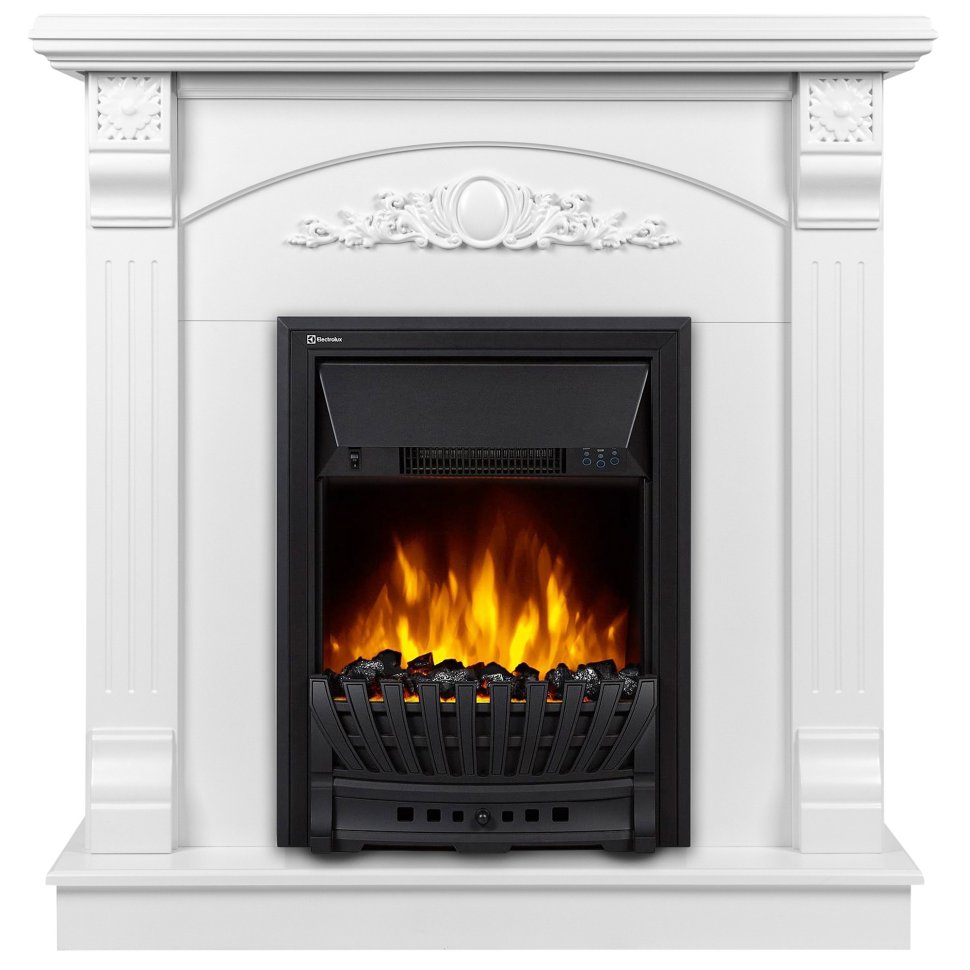 Каминокомплект Firelight Barocco Classic с очагом Electrolux EFP/P-1020LS белый