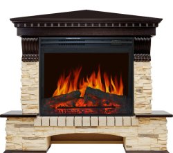 Каминокомплект Royal Flame Pierre Luxe сланец угловой c очагом Jupiter FX New