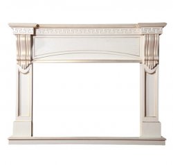 Портал Interflame Мюнхен под очаг Antares 33 бежевый с золотой патиной