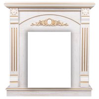 Портал Firelight Barocco Classic белый дуб с золотой патиной