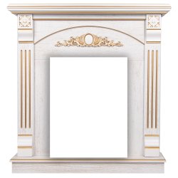 Портал Firelight Barocco Classic белый дуб с золотой патиной