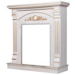 Портал Firelight Barocco Classic белый дуб с золотой патиной