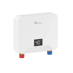 Проточный электрический водонагреватель E8 tempo KLE60 белый пластик