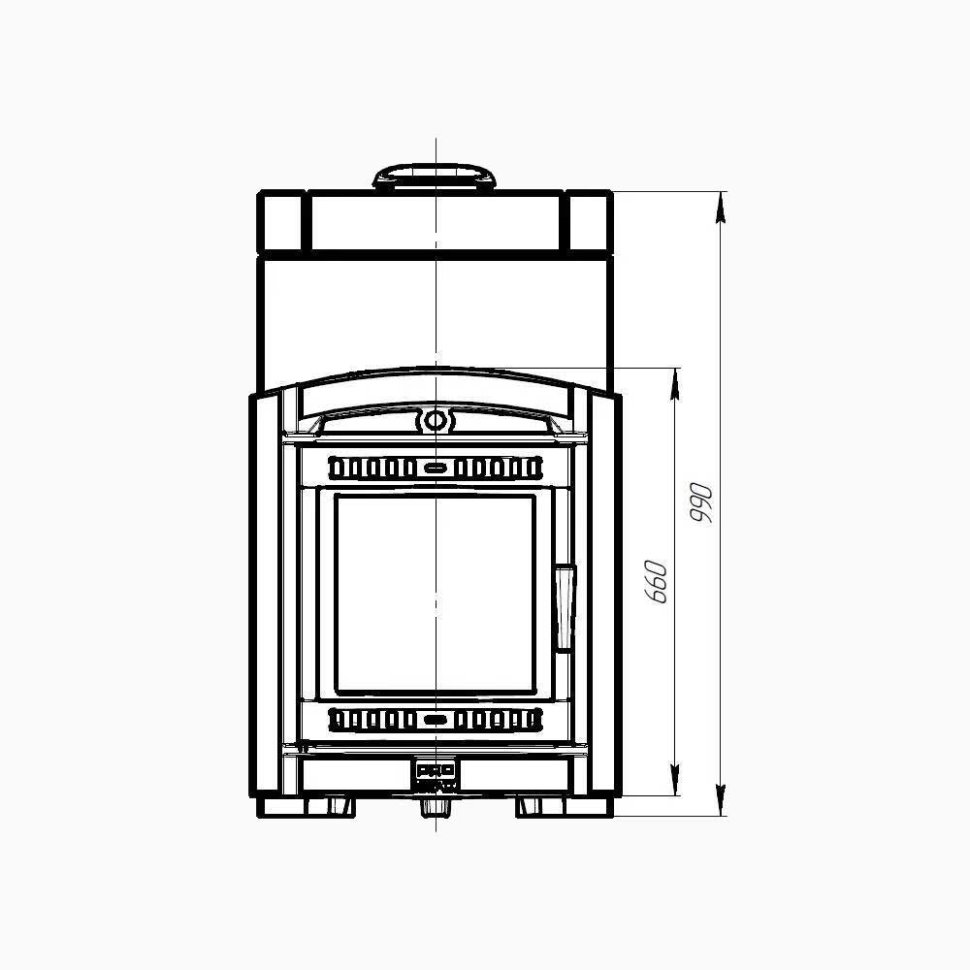 Печь банная PROMetall Атмосфера XL в облицовке Амфиболит