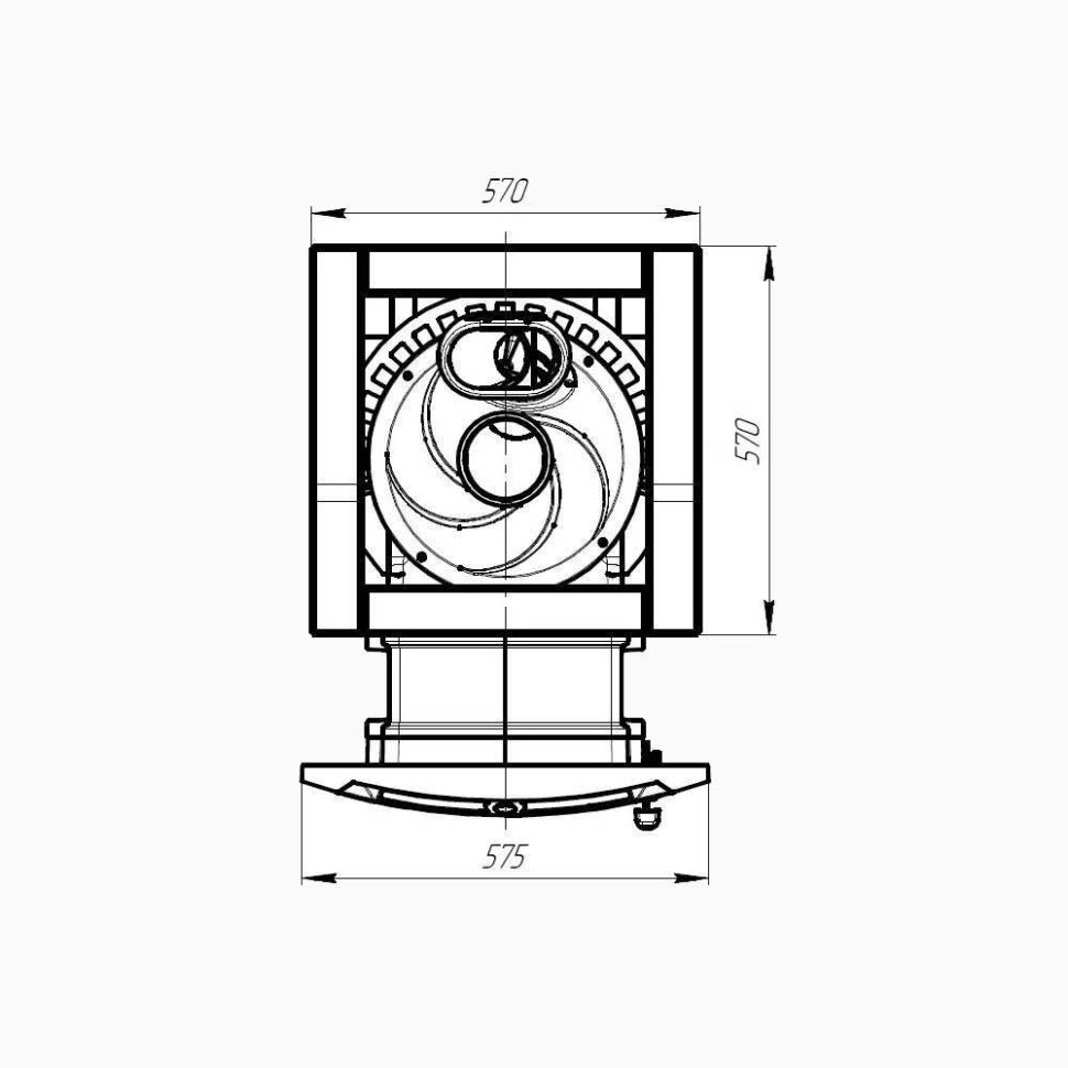 Печь банная PROMetall Атмосфера XL в облицовке Амфиболит