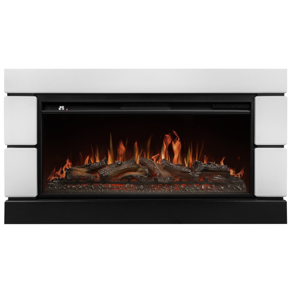 Каминокомплект Royal Thermo Aurora RTFP/P-AR40LS + портал Firelight Moderno 42/40/36 белый