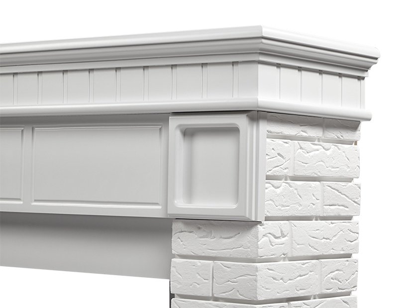 Портал Firelight Bricks 30 камень белый/белая эмаль