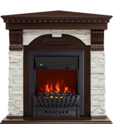 Каминокомплект Royal Flame Dublin угловой с очагом Aspen Black