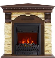 Каминокомплект Royal Flame Dublin угловой с очагом Aspen Black