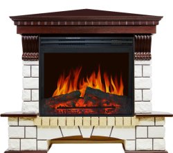 Каминокомплект Royal Flame Pierre Luxe угловой c очагом Jupiter FX New