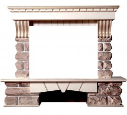 Портал Interflame Экстер Кавказ бежевый с золотой патиной под очаги Panoramic 33