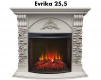 Каминокомплект RealFlame Athena GR STD/EUG/25/25'5 WT с очагом Evrika 25,5 LED