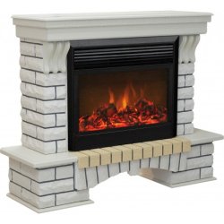 Каминокомплект RealFlame Country 26 WT с очагом MoonBlaze LUX Black/Brass