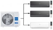 Мульти сплит-система на 3 комнаты 25+25+50 м2 Haier 2х AS09NS6ERA-B+AS18NS6ERA-W/4U85S2SR5FA Lightera Super Match